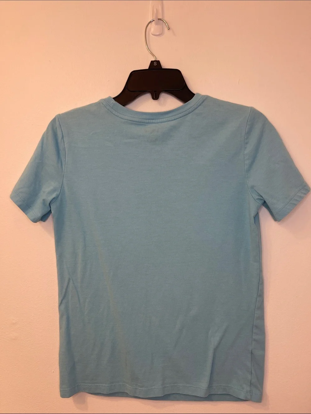 Cat & Jack Light Blue Dinosaur Graphic Tee with Orange Hoop Size L (12/14)